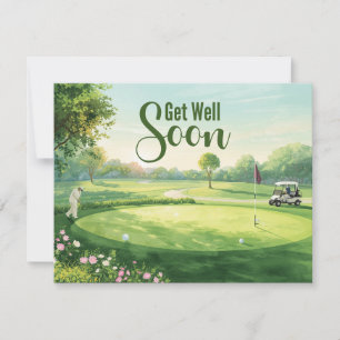 Golf Get well soon Golfer Card