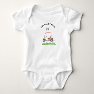 Golf Gift for Baby Shower Baby Girl Golfer Baby B Baby Bodysuit
