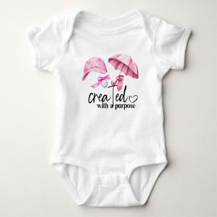 Golf Gift for Baby Shower Girl with golf ball  Baby Bodysuit