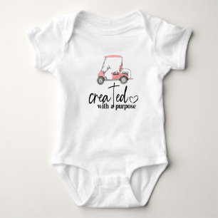 Golf Gift for Baby Shower Golfer Golf Cart Baby Bodysuit