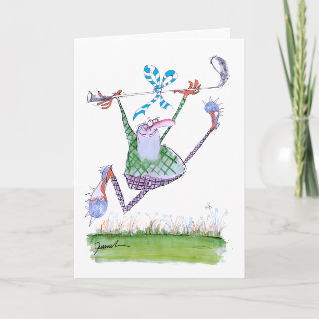 golf gift, tony fernandes card (Front)