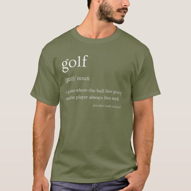 Golf Gifts for Men, Golf Dad Shirt (Front)