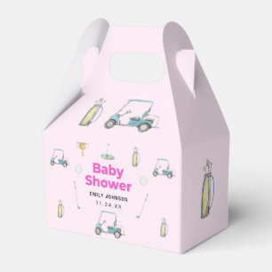 Golf Girl Baby Shower Favour Box