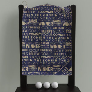 Golf Goals Quote Motivational Words Golf Towel