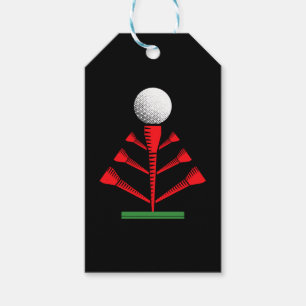 Golf Golf Ball Christmas Tree Christmas Gift Tags