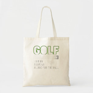 Golf Golf Instruction Swing Swear Look for the Bal Tote Bag