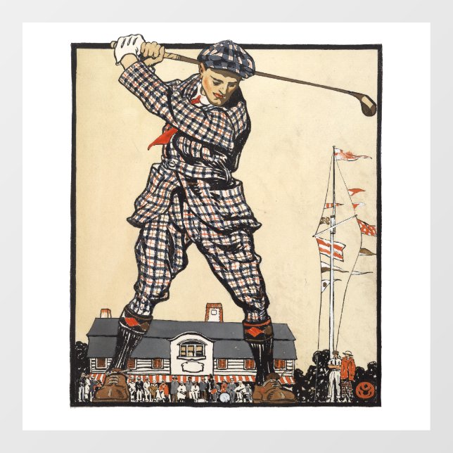 Golf Golfer Vintage Antique Golfing (Sheet)