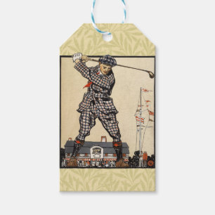 Golf Golfer Vintage Antique Golfing Gift Tags