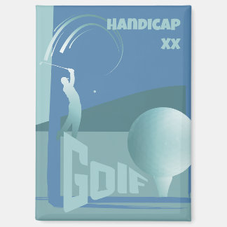 Golf golfing golfer Golf club accessory Magnet