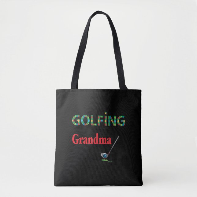 GOLF - GOLFING Grandma, Cool Tote Bag (Front)