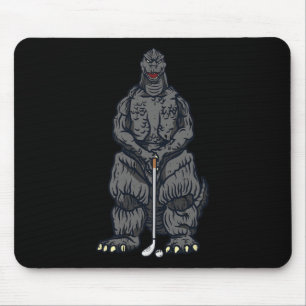 Golf Golfing Japanese Movie Dinosaur Monster Golfe Mouse Pad