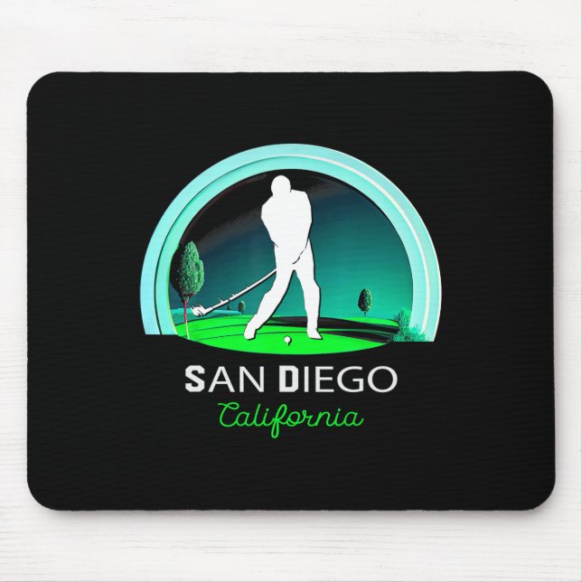 Golf Golfing San Diego  Mouse Pad (Front)