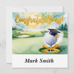 "Golf Graduation Card – Congratulations Graduate!"