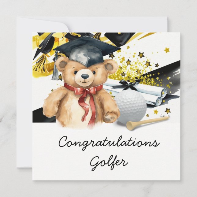 Golf Graduation Card – Congratulations Graduate (Front)