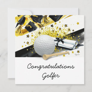 Golf Graduation Card – Congratulations Graduate