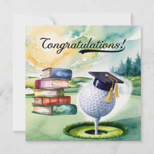 "Golf Graduation Card – Congratulations Graduate!"