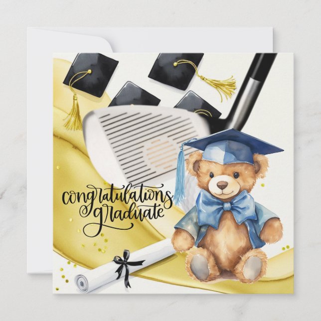Golf Graduation Card – Congratulations Graduate (Front)