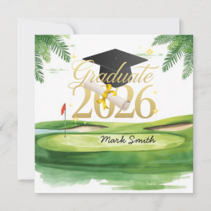 Golf Graduation Congratulations 2026 Card