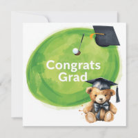 Golf Graduation Congratulations on Par for golfer