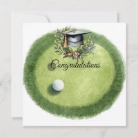 Golf Graduation Congratulations on Par for golfer 