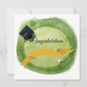 Golf Graduation Congratulations on Par for golfer  Card