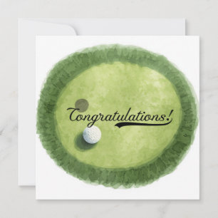 Golf Graduation Congratulations on Par for golfer Card