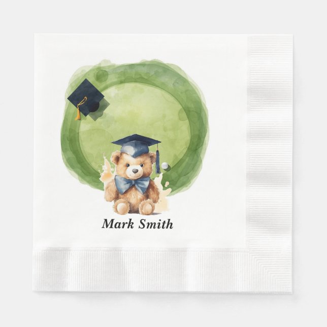 Golf Graduation for golfer on golf course  Napkin (Front)