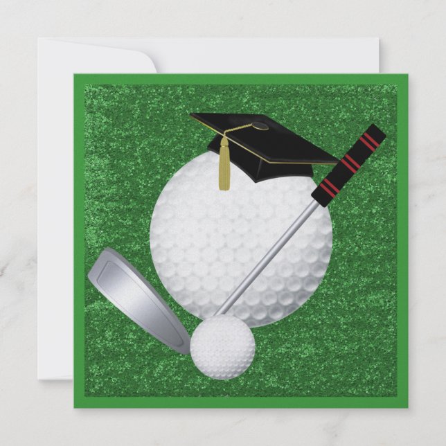 Golf  Graduation - SRF Invitation (Front)