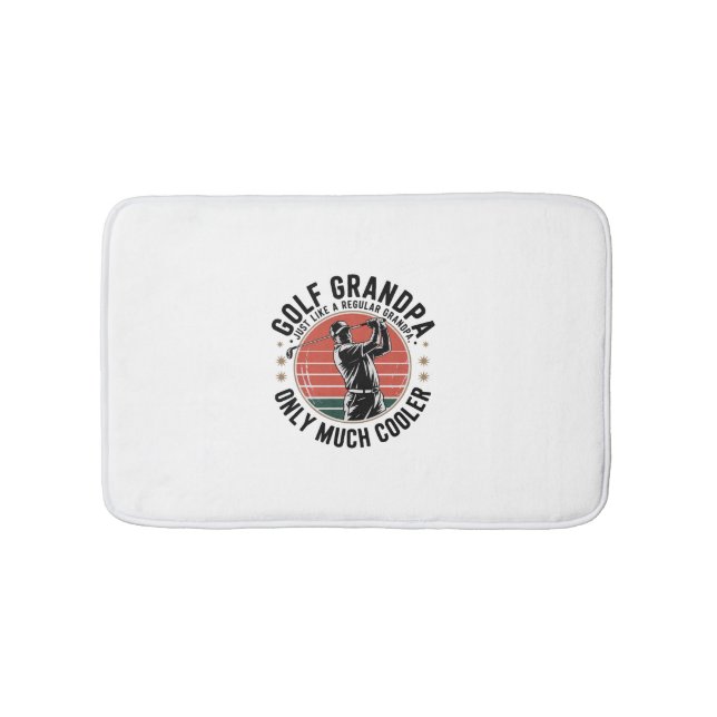 Golf Grandpa Just Like a Regular GrandpA (2) Bath Mat (Front)