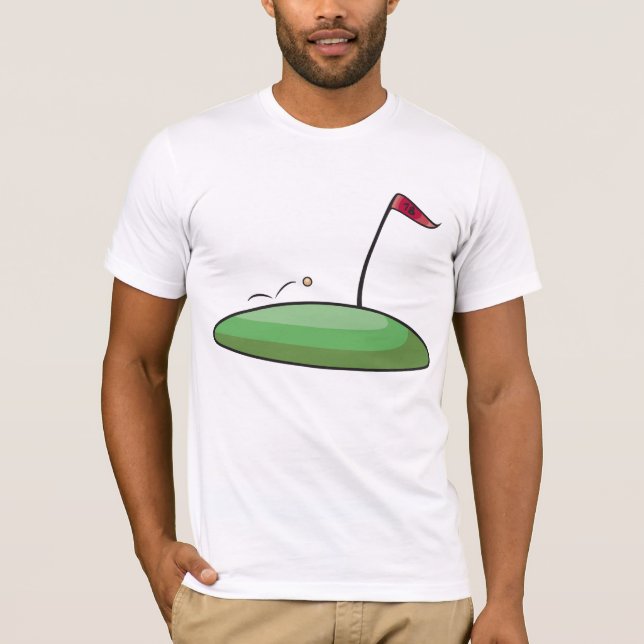 Golf Green 18th Hole Mens T-Shirt (Front)