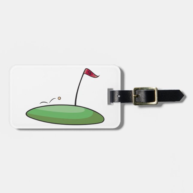 Golf Green Luggage Tags (Front Horizontal)