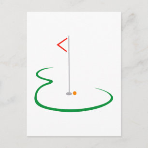Golf Green Postcard