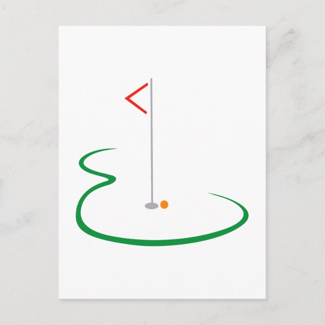 Golf Green Postcard (Front)