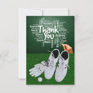 GOLF Greens Gratitude: Fairway Thank You Card