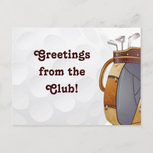Golf Greetings Postcard
