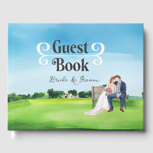 Golf guest book for golfers Wedding Party