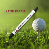 Golf Guy Cart Flag Personalised Name Pen