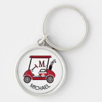 Golf Guy Gift Custom Cart Monogram Name