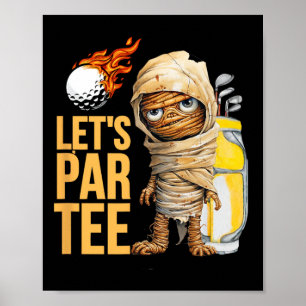 Golf Halloween Party For Golfer Poster