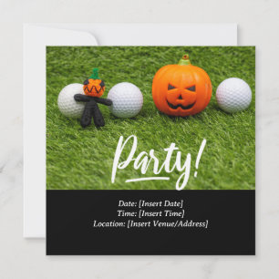 Golf Halloween themed for golfer Save The Date