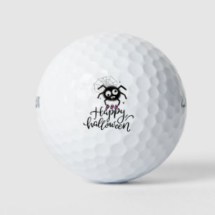 Golf Halloween with ghost spooky scary spider  Balls