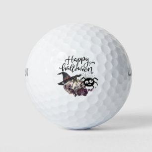 Golf Halloween with ghost spooky scary spider Golf Balls
