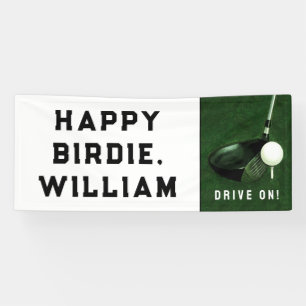 Golf Happy Birthday Banner