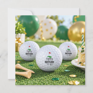 Golf Happy Birthday to You Golf Balls