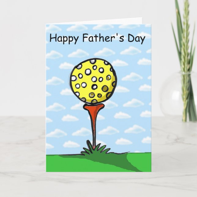 golf, Happy Father's Day Card (Front)