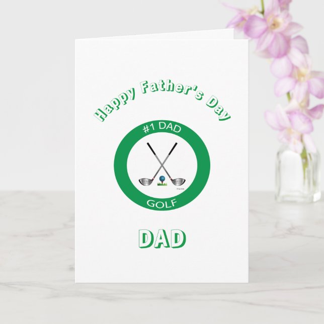GOLF - Happy Father's Day Golf Card (Orchid)
