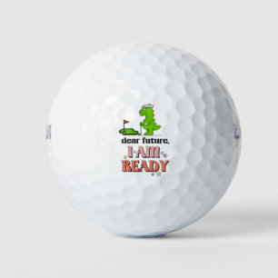 Golf Happy New Year Ready for Future golfer Balls