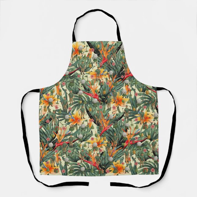 Golf Hawaiian themed for Hawaii Golfer  Apron (Front)