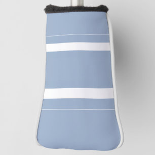 Golf Head Cover Blue & White Stripe