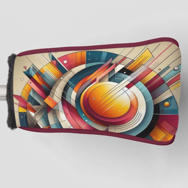 Golf Head Cover - Geometric Design (Front)